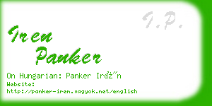 iren panker business card